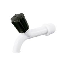 TORNEIRA PLÁSTICA TANQUE 1/2 10CM BRANCA