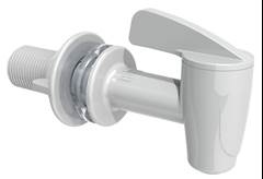 TORNEIRA PLÁSTICA 1/2” PARA FILTRO BRANCA ALAVANCA