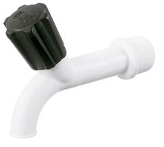 TORNEIRA PLASTICA 1/2” TANQUE PAREDE BRANCA 10CM 1126