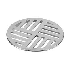 GRELHA PVC CROMADA REDONDA 150MM