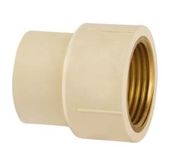 LUVA SOLDÁVEL DN15X1 2 TRANSFERENCIA FEMIA FEMIA AGUA QUENTE SUPER CPVC