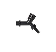 TORNEIRA PLÁSTICA 1/2” JARDIM PRETA COM BICO TVB1N