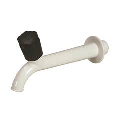 TORNEIRA PLÁSTICA 1/2” PIA PAREDE BRANCA LONGA 15CM 1158