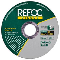 DISCO CORTE INOX 07”X1/16” X7/8” 2 TELAS