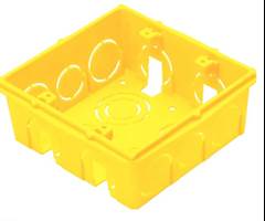 CAIXA LUZ PLÁSTICA 4X4 AMARELA