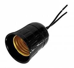 BOCAL COM RABICHO 250V PRETO POP 16103