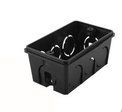 CAIXA LUZ PLÁSTICA 4X2 PRETA