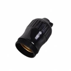 BOCAL SEM CHAVE 250V E27 PRETO 1600