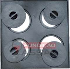 CHAPA FOGÃO 4 FUROS QUADRADA COM TAMPA