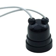 BOCAL COM RABICHO 250V PRETO