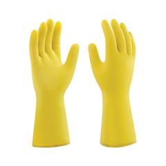 LUVA LATEX AMARELA 06P FORRADA PRO280 0,40MM