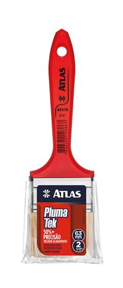 TRINCHA CERDA BRANCA CABO VERMELHO 315/5 2”