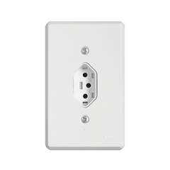 CONJUNTO DE INTERRUPTOR COM 1 TOMADA DE EMBUTIR 2P+T DE 10A LINHA PRATIKA