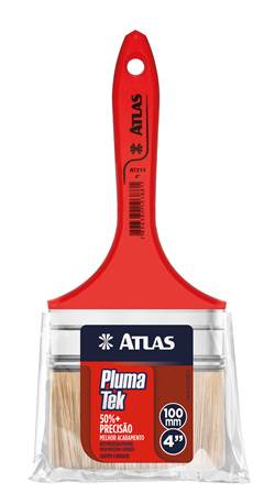 TRINCHA CERDA BRANCA CABO VERMELHO 315/7 3”