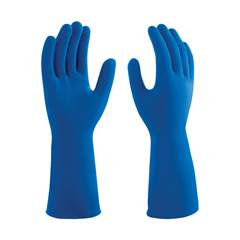 LUVA LATEX AZUL 08G POLIMERIZADA PRO137
