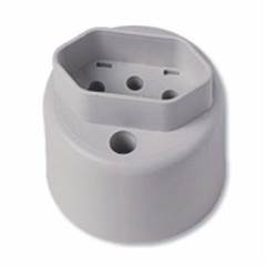 CONJUNTO DE INTERRUPTOR COM 1 TOMADA DE SOBREPOR 2P+T DE 10A  LINHA BOX ECONOMICA