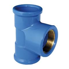 TE SOLDÁVEL 20MMX1/2” REDUÇÃO BUCHA LATÃO