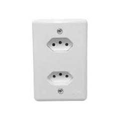 CONJUNTO DE INTERRUPTOR COM 2 TOMADA DE EMBUTIR 2P+T DE 20A LINHA STYLUS