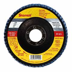 DISCO LIXA FLAP 4.1/2” GRÃO 040 CÔNICO