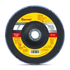 DISCO LIXA FLAP 4.1/2” GRÃO 120 CÔNICO