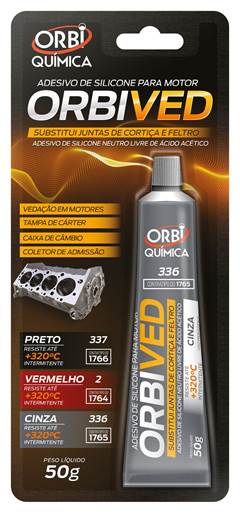 SILICONE NEUTRO 50G ALTA TEMPERATURA CINZA