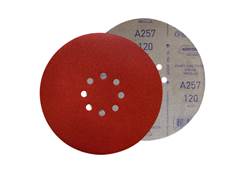 DISCO LIXA VELCRO G120 225MM A257 8 FUROS