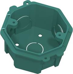 CAIXA LUZ PLASTICA 3X3 VERDE