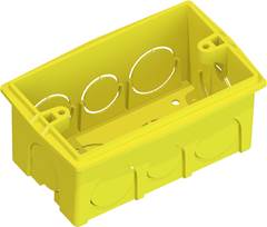 CAIXA LUZ PLASTICA 4X2 AMAELA