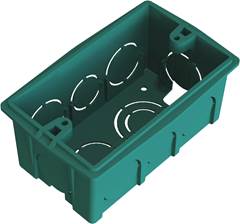 CAIXA LUZ PLASTICA 4X2 VERDE