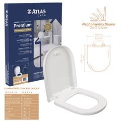 ASSENTO SANITARIO BRANCO SMART C/SOFT CLOSE