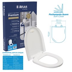 ASSENTO SANITARIO BRANCO VOGUE C/SOFT CLOSE