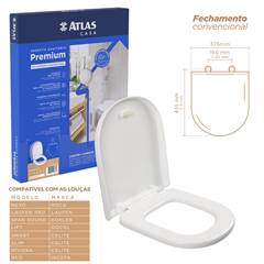 ASSENTO SANITÁRIO BRANCO VOGUE PREMIUM