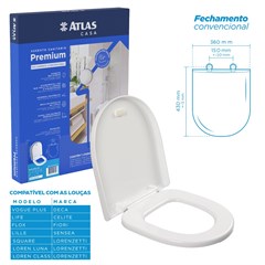 ASSENTO SANITARIO BRANCO VOGUE PREMIUM