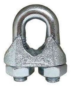 GRAMPO TIPO CLIPS PARA CABO DE AÇO 3/8