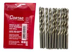 BROCA AÇO RÁPIDO 03,0MMX58,0MM 1/8