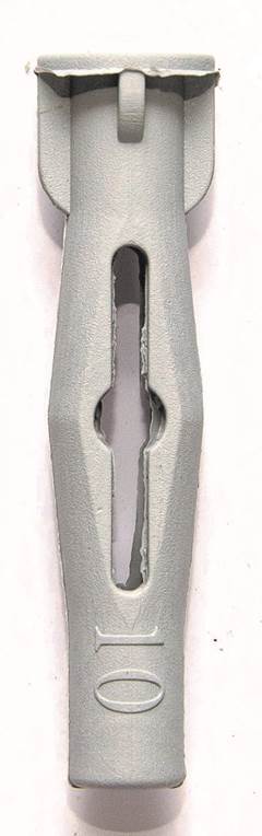 BUCHA NYLON TIJOLO FURADO Nº10 CINZA