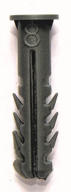 BUCHA PLÁSTICA Nº08 COM ANEL CINZA