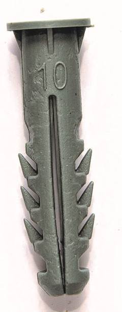 BUCHA PLÁSTICA Nº10 COM ANEL CINZA