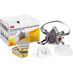 RESPIRADOR SEMIFACIAL COM CARTUCHO E FILTRO