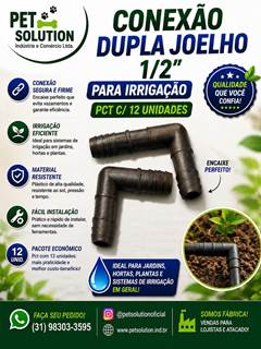 CONEXÃO DUPLA JOELHO 1/2 PARA IRRIGAÇÃO