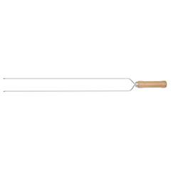 ESPETO CABO MADEIRA DUPLO 75CM