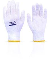 LUVA HELANCA LISA 6 FIOS BRANCA  09G