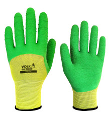 LUVA MALHA LATÉX CORRUGADA VERDE FIT 09 G
