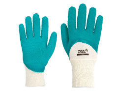 LUVA MALHA LATÉX CORRUGADO VERDE GREEN EG