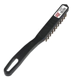ESCOVA DE AÇO PLÁSTICA COM CABO 5 FILEIRAS