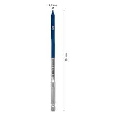 BROCA CHATA MADEIRA 06,0MMX152MM 1/4”