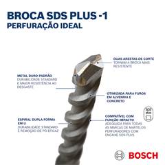 BROCA SDS CONCRETO 06,0MMX150MMX210MM