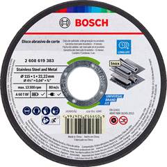 DISCO CORTE INOX 04.1/2”X3/64” X7/8” 2T