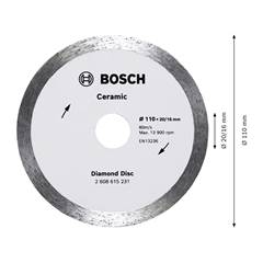 DISCO DIAMANTADO CONTINUO 110X20MM 4”