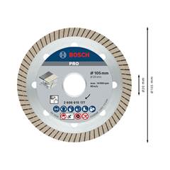 DISCO DIAMANTADO TURBO 110MM PORCELANATO
